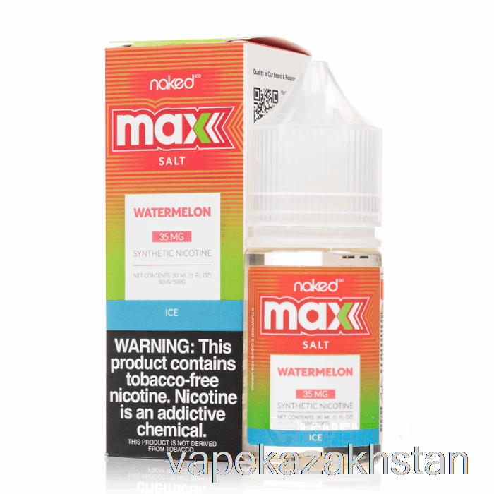 Vape Smoke ICE Watermelon - Naked MAX Salt - 30mL 35mg